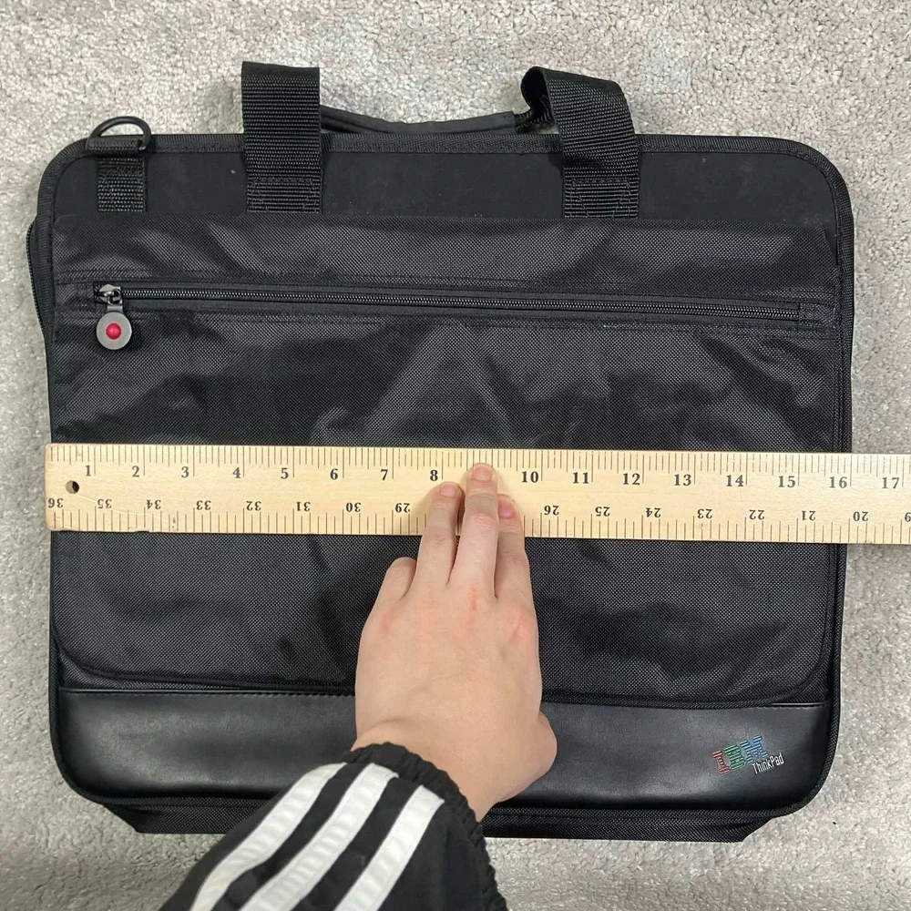 Vintage IBM ThinkPad Black Laptop Messenger Bag Briefcase Shoulder Strap 16
